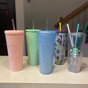 Starbucks Pastel and Floral Tumbler Collection